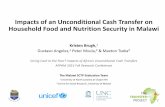 Impacts of an Unconditional Cash Transfer on Household Food and Nutrition Security in Malawi