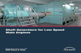 Shaft Generators for Low Speed Main Engines - MAN