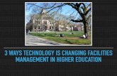 3 Ways Technology is Changing Facilities Management in Higher Education