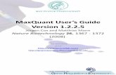 MaxQuant User's Guide Version 1.2.2.5