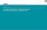 FRC: Audit Quality Inspections Annual Report 2014/15