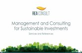 Management & Consulting for Sustainable Investments