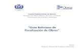 “Guía Boliviana de Fiscalización de Obras”