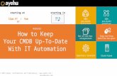 How to Keep Your CMDB up to-date With IT Automation