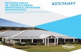 ROOFING & WALLING INSTALLATION MANUAL - Lysaght