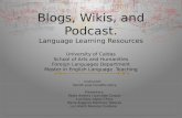 Blogs, wikis, and podcasts.slides