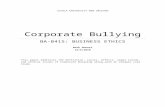 Ethics Paper Corporate Bullying
