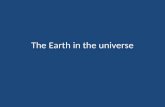 The earth in the universe