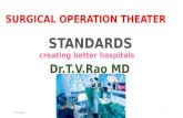 Surgical operation theater standards Dr.T.V.Rao MD