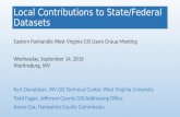 WV Local GIS Data Contributions to State/Federal Datasets