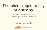 Filippo, Plain simple reality of  entropy