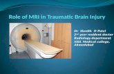 Role of mri in traumatic brain injury