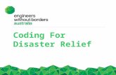 slides and script Coding for Disaster Relief RMIT