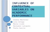 INFLUENCE OF CONTEXTUAL VARIABLES ON ACADEMIC PERFORMANCE