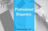 Professional Etiquettes for IT Industry