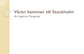 Våren kommer till Stockholm av Ingemar Pongratz