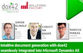 Intuitive document creation with dox42 seamlessly integrated in Microsoft Dynamics AX