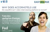 Why Does AccorHotels Use EASYRECRUE to Recruit ?