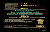 2011 Nebraska Individual Income Tax Booklet