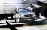 Sprinter Cab Chassis and Motorhome Brochure