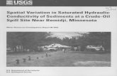 Spatial Variation in Saturated Hydraulic Conductivity of Sediments at ...