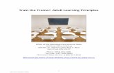 Train the Trainer: Adult Learning Principles