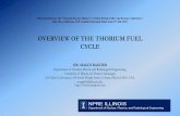 OVERVIEW OF THE THORIUM FUEL CYCLE - Ragheb