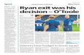 Dean Ryan exit was own choice