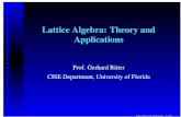 Lattice Algebra: Theory and Applications