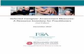 Selected Caregiver Assessment Measures: A Resource Inventory for ...