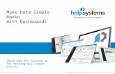 Make Data Simple Again With Dashboards