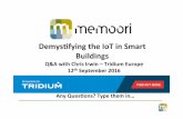 Demystifying the IoT in Smart Buildings