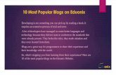 10 most popular blogs on eduonix