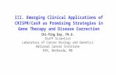 Emerging Clinical Applications of CRISPR-Cas9 as Promising Strategies in Gene Therapy and Disease Correction