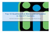 Presentation-Top 10 Qualities Great Leader 21st Century