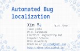 Automated bug localization