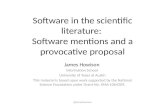 Software Citation and a Proposal (NSF workshop at Havard Medical School)