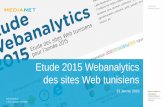 Etude webanalytics des sites web tunisiens en 2015 by MEDIANET