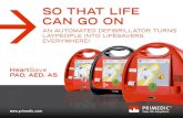 Primedic HeartSave defib AED range