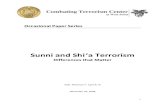 Sunni and Shia Terrorism – Differences that Matter