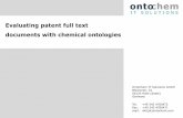 Evaluating Patent Full Text Documents with Chemical Ontologies