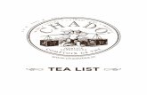 Chado tea list