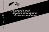 applied language learning v16/2