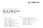 Kawai K1 Wave List