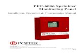 PFC-6006 Sprinkler Monitoring Panel