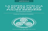 La esfera pública y El bar de las Folies Bergère de Edouard Manet