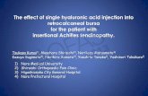The effect of single hyaluronic acid injection into retrocalcaneal ...
