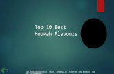 Top 10 best hookah flavours