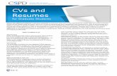 cv and resume guide