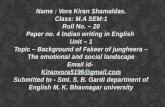 Paper - 4 Indian writing in English